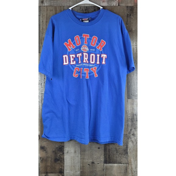 Detroit Pistons Motor City Basketball Tee Collectible Size XL VINTAGE - Picture 3 of 5